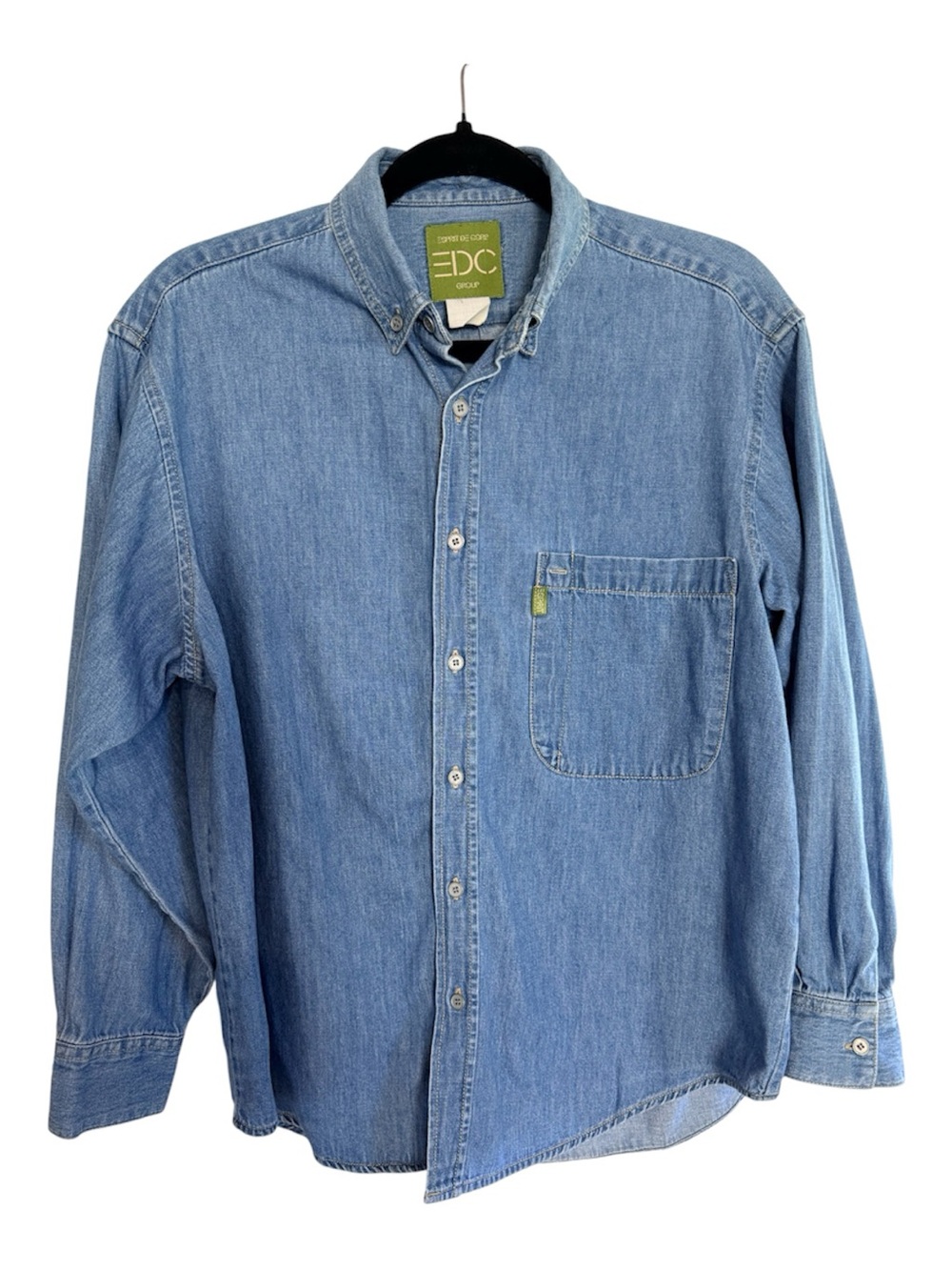 ESPRIT DC Light Blue Denim Button-Down Shirt 0003